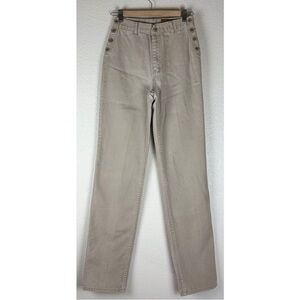 Lawman Western Vintage 90s Women's Tan Denim High Waisted Jeans size 30” Waist